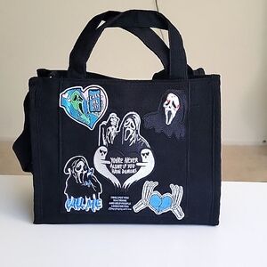 Ghost Face Horror Tote Bag/ crossbody purse